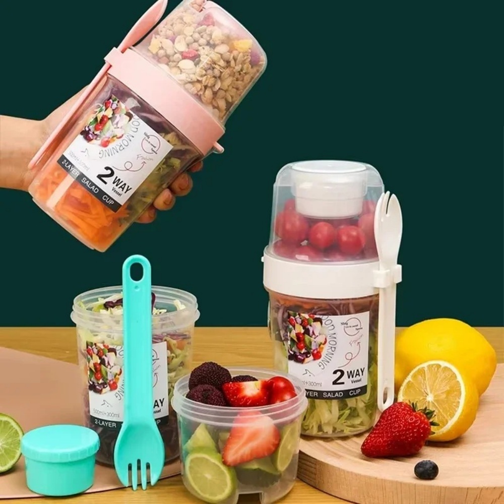 Baby Food Oatmeal - المحمولة كوب للسلطة الإفطار كوب الغذاء