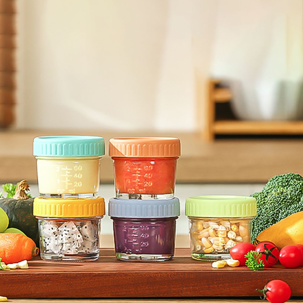 Baby Food In Jars - 6 قطعة جرة ميسون الزجاج جرة