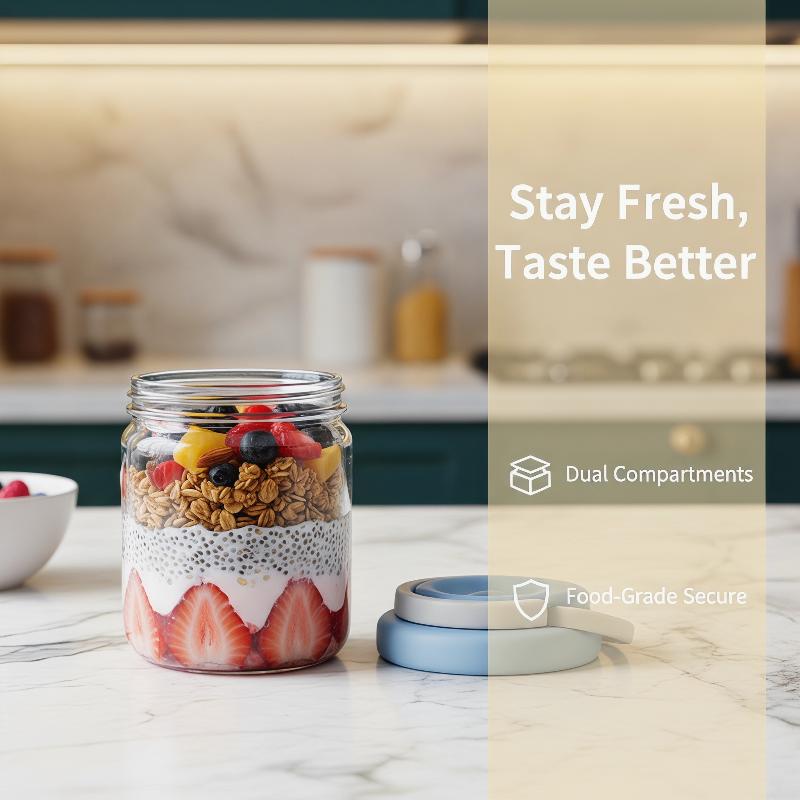كوب إفطار محمول للشوفان والحبو - مراجعة Baby Food Oatmeal وسعره