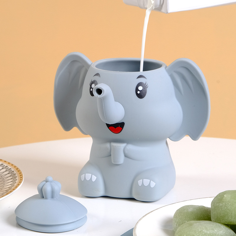 كارتون لطيف الفيل على شكل الغذ - مراجعة Baby Food Equipment وسعره