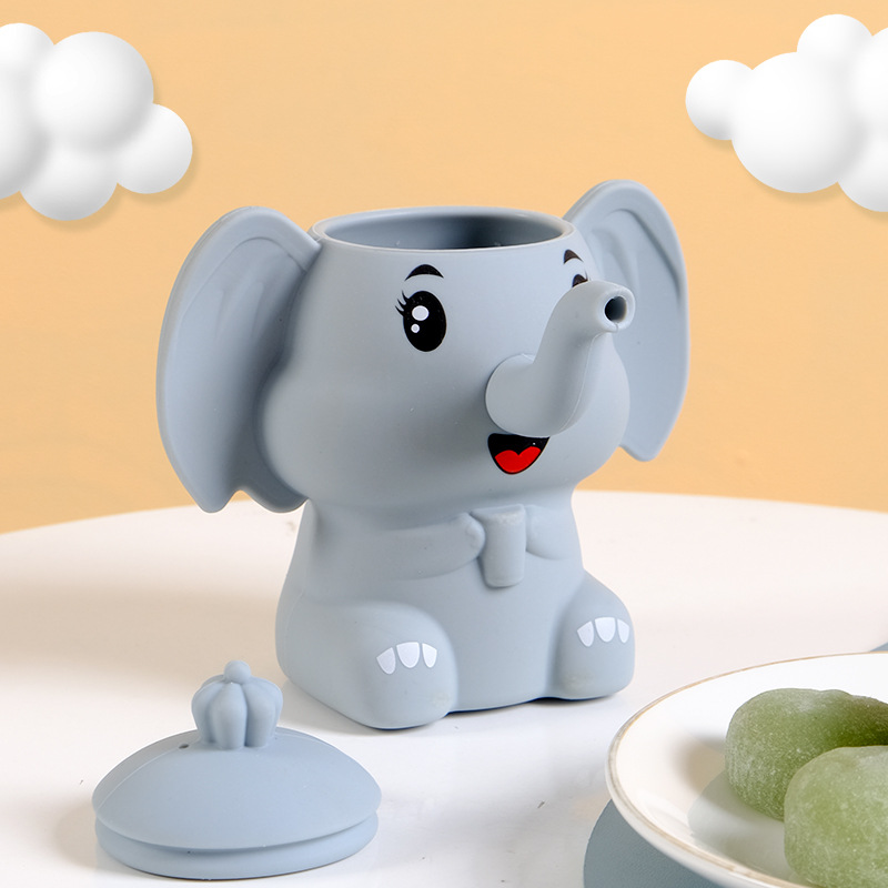 كارتون لطيف الفيل على شكل الغذ - مراجعة Baby Food Equipment وسعره