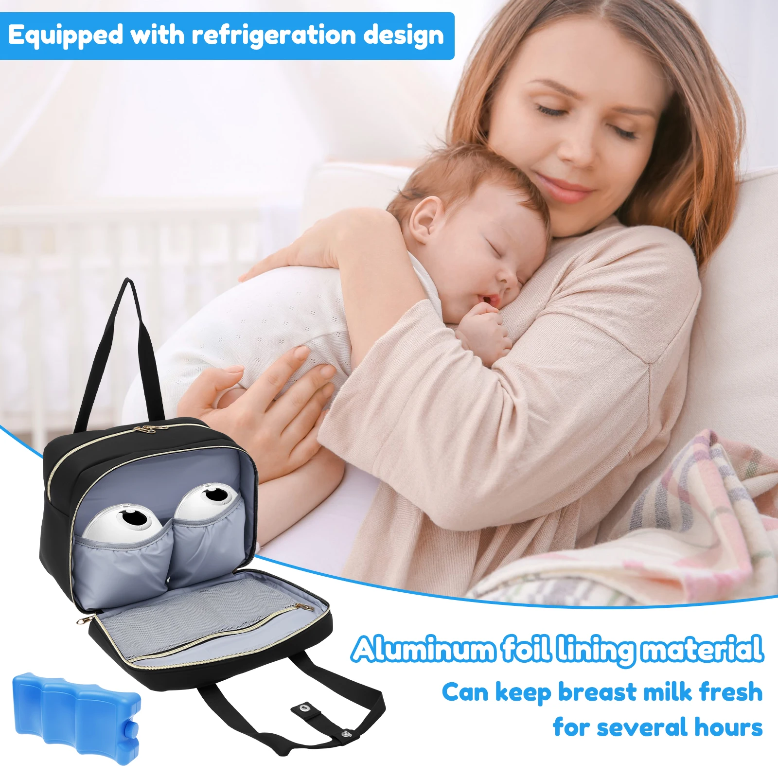 حقيبة تخزين مضخة الثدي مع عبوة - مراجعة Baby Food Equipment وسعره