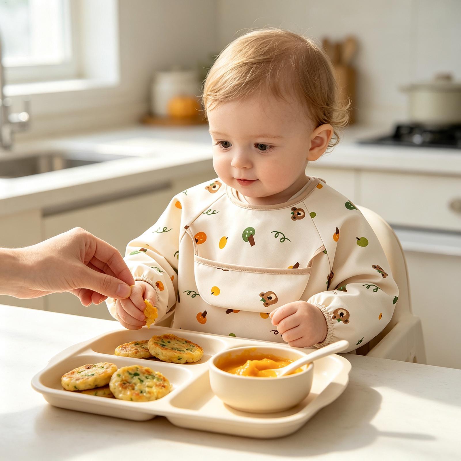 مريلة أطفال ناعمة قابلة للتعدي - مراجعة Baby Food Restaurant وسعره